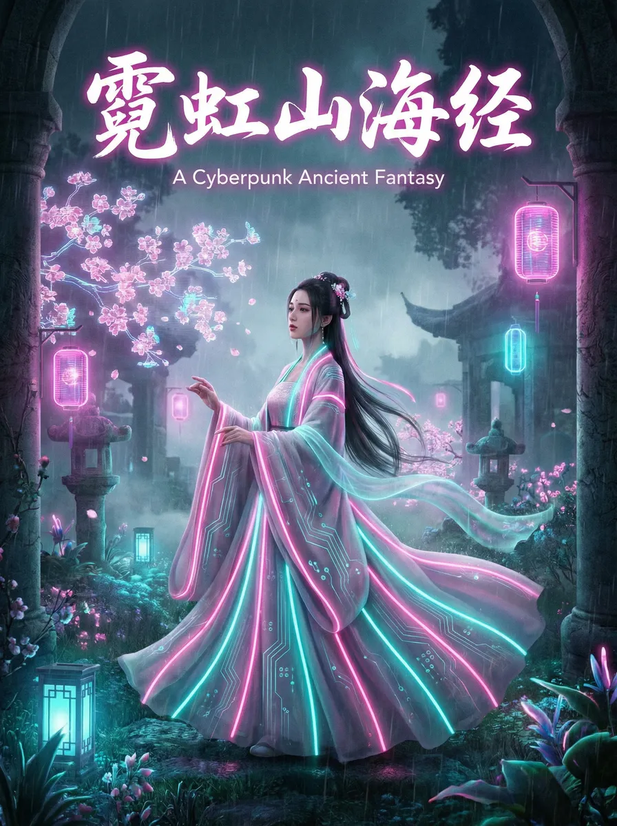 台湾熊熊 古风奇缘短剧 - 霓虹山海经海报